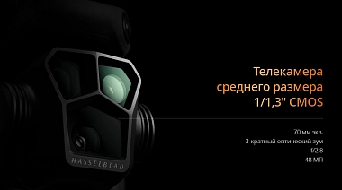 70 мм средняя телекамера, динамическое кадрирование