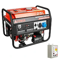 Генератор A-iPower A3500EAX в супертихом зимнем кожухе 1400SS RAL 7035 + блок автозапуска A-iPower 230 В, 50 А