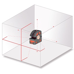 Схема лучей лазерного нивелира RGK LP 106